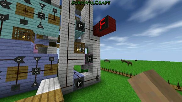 生存战争Survivalcraft选层电梯制作图文教程