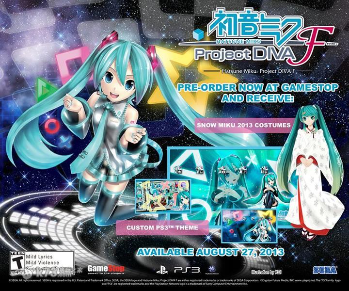 psv《初音未来歌姬计划F》美版正式发售日期确认