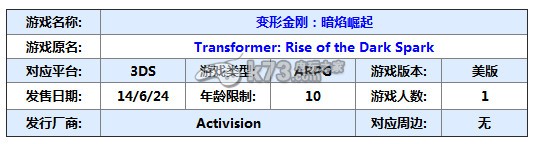 變形金剛暗火崛起美版NL評(píng)測(cè)