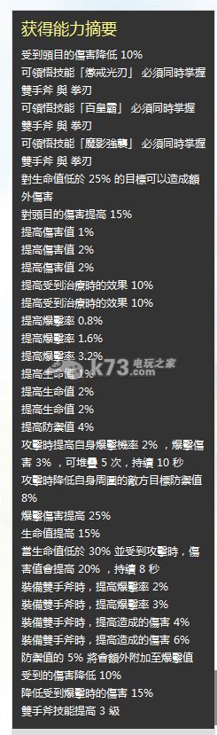 幻想神域ol双手斧职业分析及加点攻略