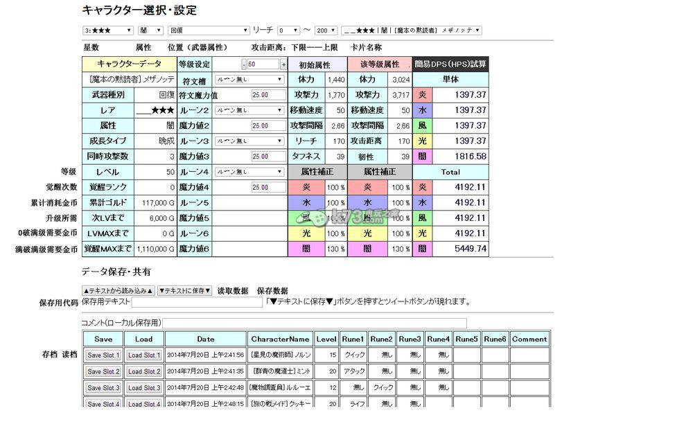 梅露可物語同伴屬性模擬器使用教程