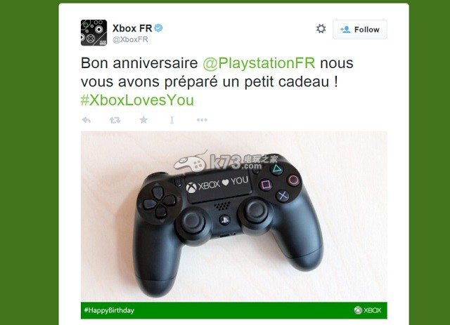 PS4歐洲發(fā)售一周年微軟特別禮物：“XBOX Love YOU”