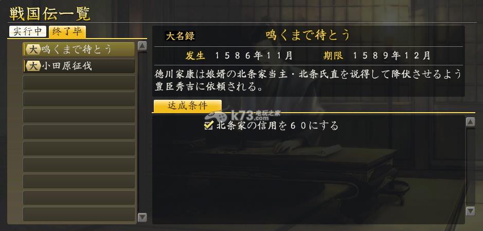 信長之野望14威力加強版戰(zhàn)國傳德川/真田家攻略