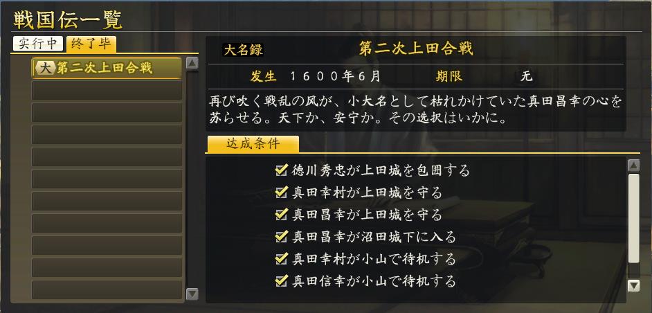 信长之野望14威力加强版战国传德川/真田家攻略