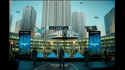 《最终幻想15》游戏内现代都市艺术图