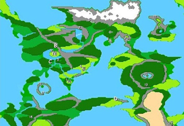 最终幻想2世界地图【标明城镇】