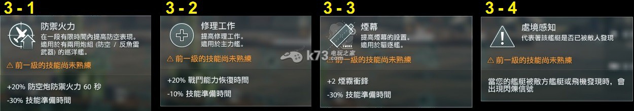 戰(zhàn)艦世界指揮官技能大全