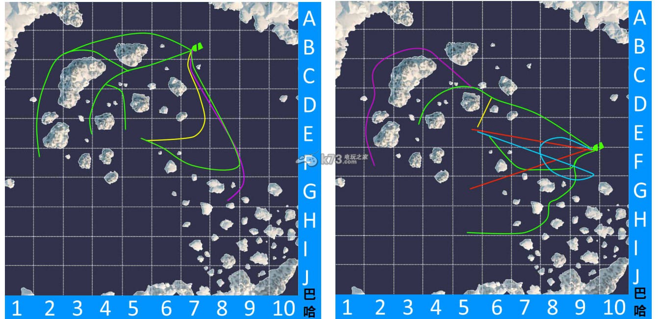 戰(zhàn)艦世界地圖冰島作戰(zhàn)路線規(guī)劃