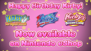 3款星之卡比游戏上架WiiU商店 庆祝卡比生日