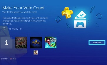 PS+免费游戏投票功能Vote to Play已经上线