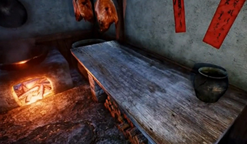 《莎木3》中国风白露村厨房演示视频