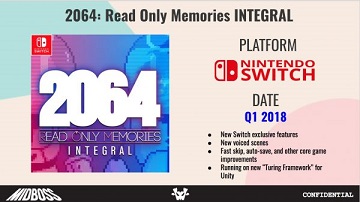 Switch版《2064存储大战》2018年发售