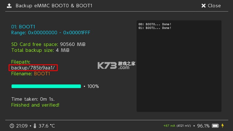 switch SX硬破机大气层系统报错2001-0123解决方法及教程