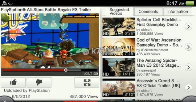 psv Youtube 日版下载 _K73电玩之家