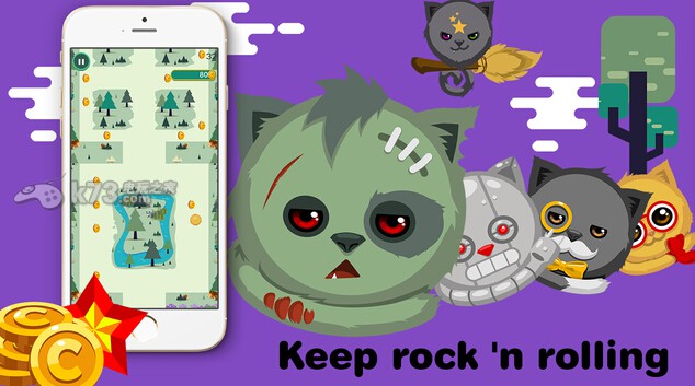 滚动的小猫 安卓下载 截图