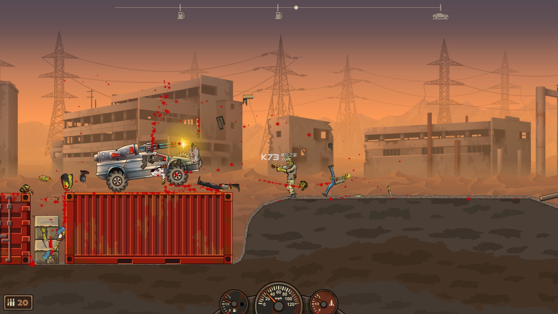 死亡战车2中文版下载-Earn to Die 2攻略-怎么玩-关卡-车辆-k73电玩之家