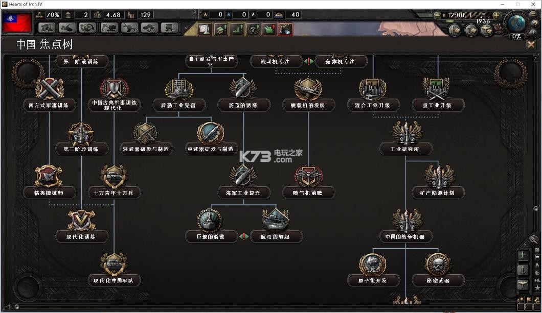 钢铁雄心4民国焦点树mod下载 _k73电玩之家
