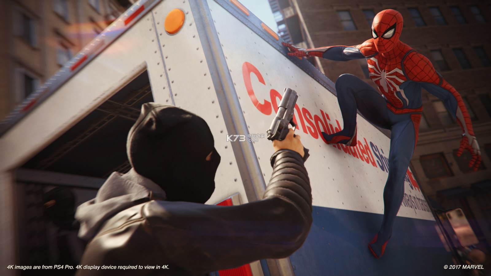 曾打造了《日落过载》、《瑞奇与叮当》的Insomniac Games今次与漫威联手,推出《蜘蛛侠》PS4独占新作。本作将会还原出蜘蛛侠的强大能力,为玩家带来从未有过的《蜘蛛侠》游戏体验。在这款游戏中,将会有一定的跑酷元素,而活用环境也将成为攻关的关键。