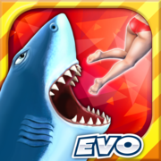 饥饿鲨进化大白鲸 v11.1.1 无限金币版下载
