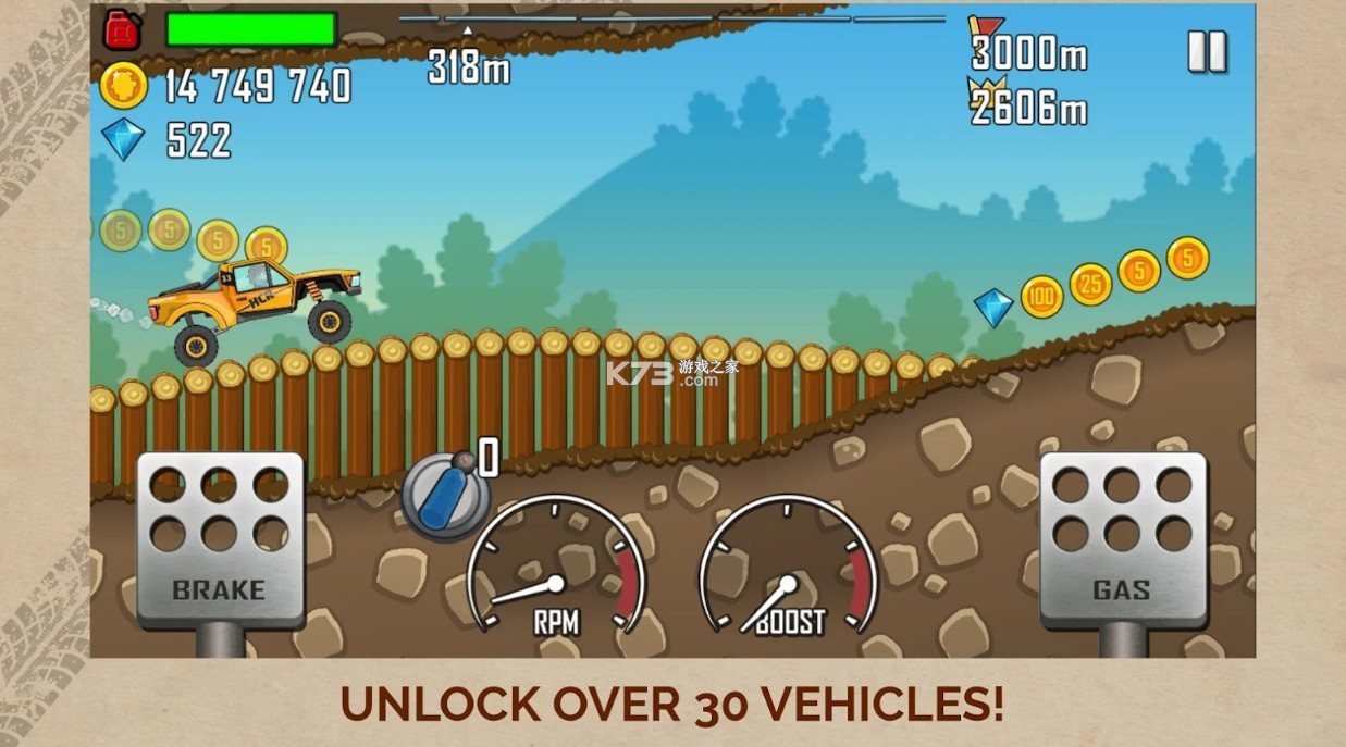 hill car race v1.0 中文版 截圖