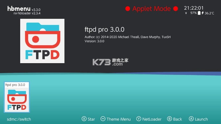ftpd v3.1.0 插件下載(switch大氣層ftp工具)