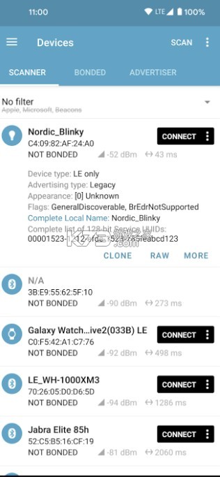 nrfconnect 安卓版 截圖
