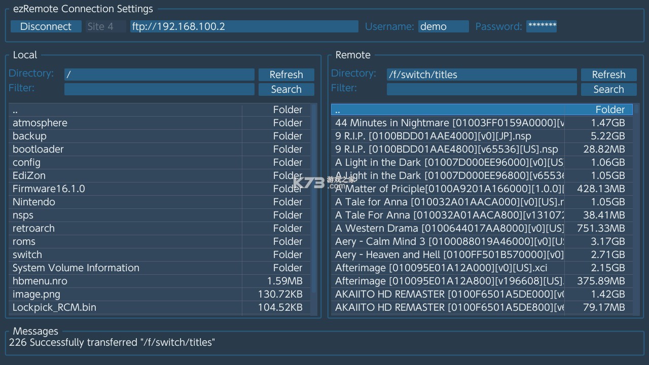 switch文件管理器ezRemote v1.04 下載 截圖