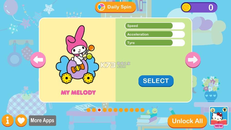凯蒂猫赛车冒险2 v7.0.1 破解版(凯蒂猫竞速冒险2) 截图