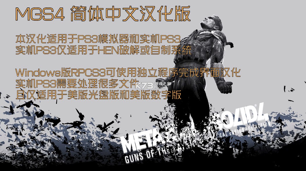 合金装备4爱国者之枪 完美汉化版下载 截图