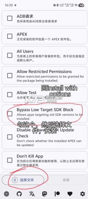 installwithoptions v0.9.0 下载安装 截图
