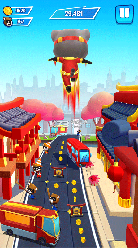 汤姆猫英雄跑酷 v25.5.1.10404 下载破解版全无限 截图