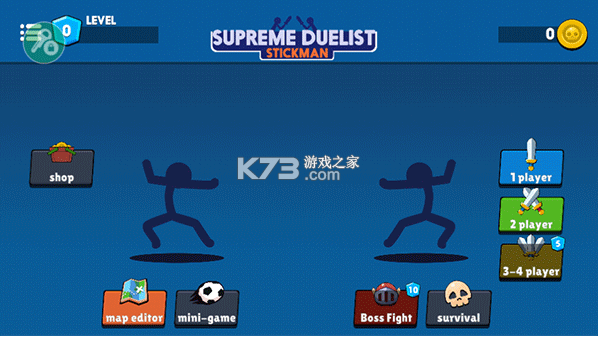 火柴人对决 v4.0.5 双人版破解版(火柴人至高对决) 截图