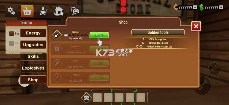 狂野西部矿工淘金热 v1.8.5 无限金币版 截图