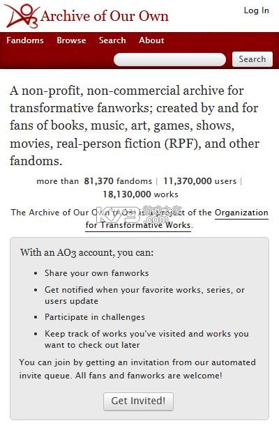 Ao3阅读器 v1.0 app官方正版下载 截图