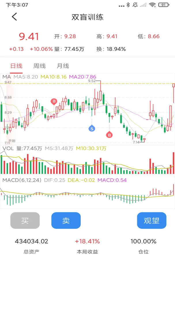 暴富K线训练助手 v2.2.06 下载官方版 截图