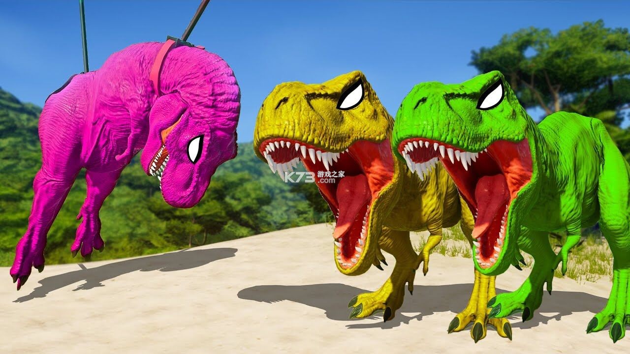 霸王龙VS棘龙：混合竞技场(T-Rex vs Spinosaurus: Hybrid Arena) v11 安卓下载软件免费 截图