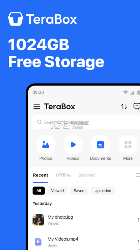 TeraBox百度云盘 v4.26.0 国际版 截图