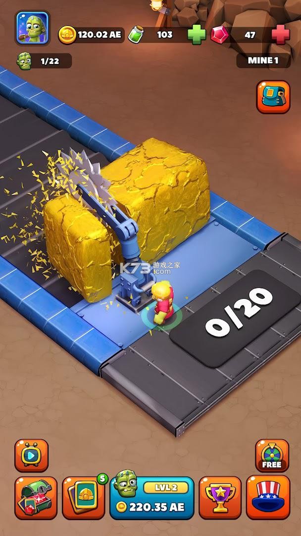 闲置黄金矿工矿山大亨（Idle Gold Miner） v1.1.2 安卓下载 截图