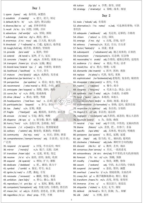 四级词汇 v6.36.1 下载官方版 截图