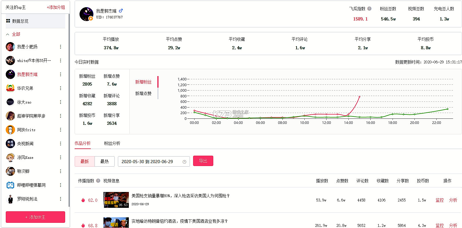 B站粉丝工具 v2.0.0 安卓app下载 截图